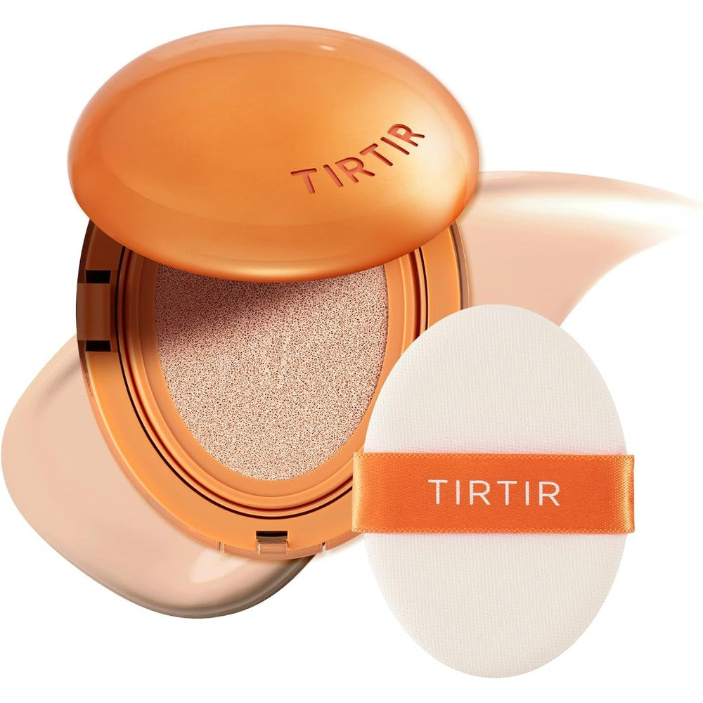 TIRTIR Mask Fit AI Filter Cushion Foundation front view glossy orange compact