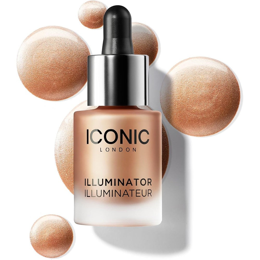 ICONIC LONDON Illuminator Liquid Highlighting Drops front view bottle packaging