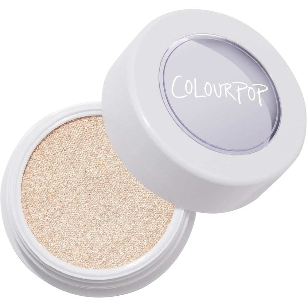 ColourPop Super Shock Highlighter Flexitarian front view of open packaging showing product texture.