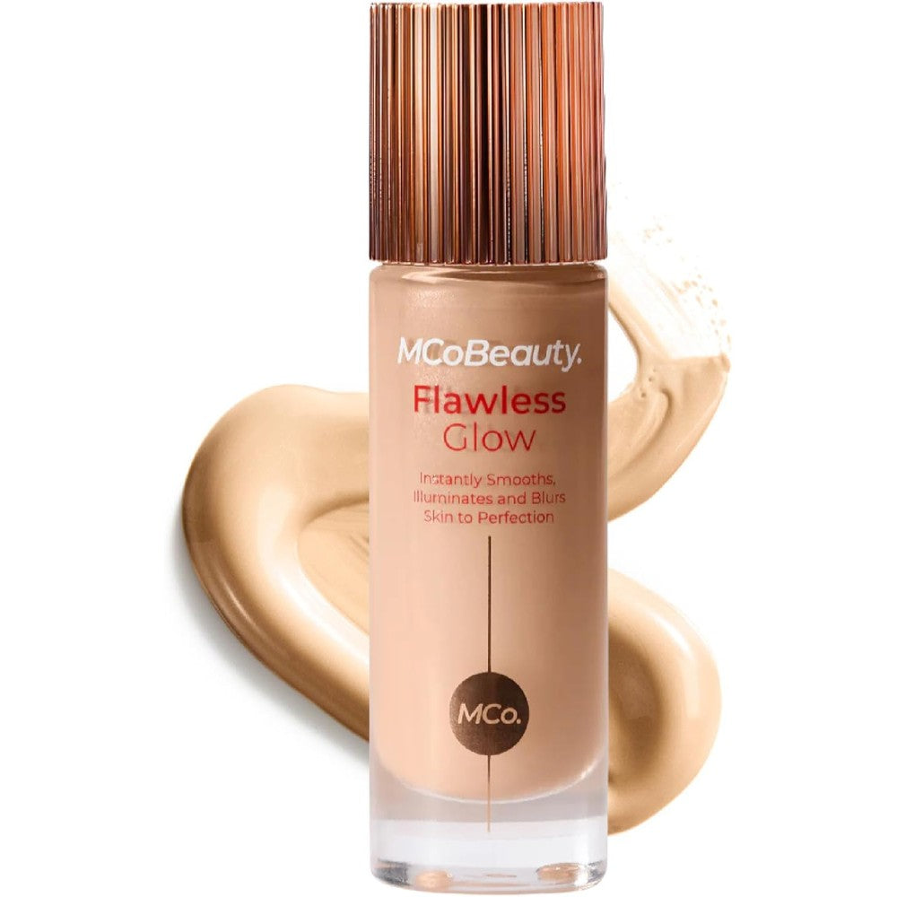 MCoBeauty Flawless Glow Luminous Skin Filter Shade 3 Light bottle for radiant face makeup