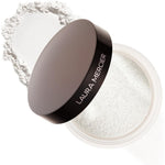 Laura Mercier Secret Brightening Under Eye Loose Setting Powder front view of container showing peach pigment