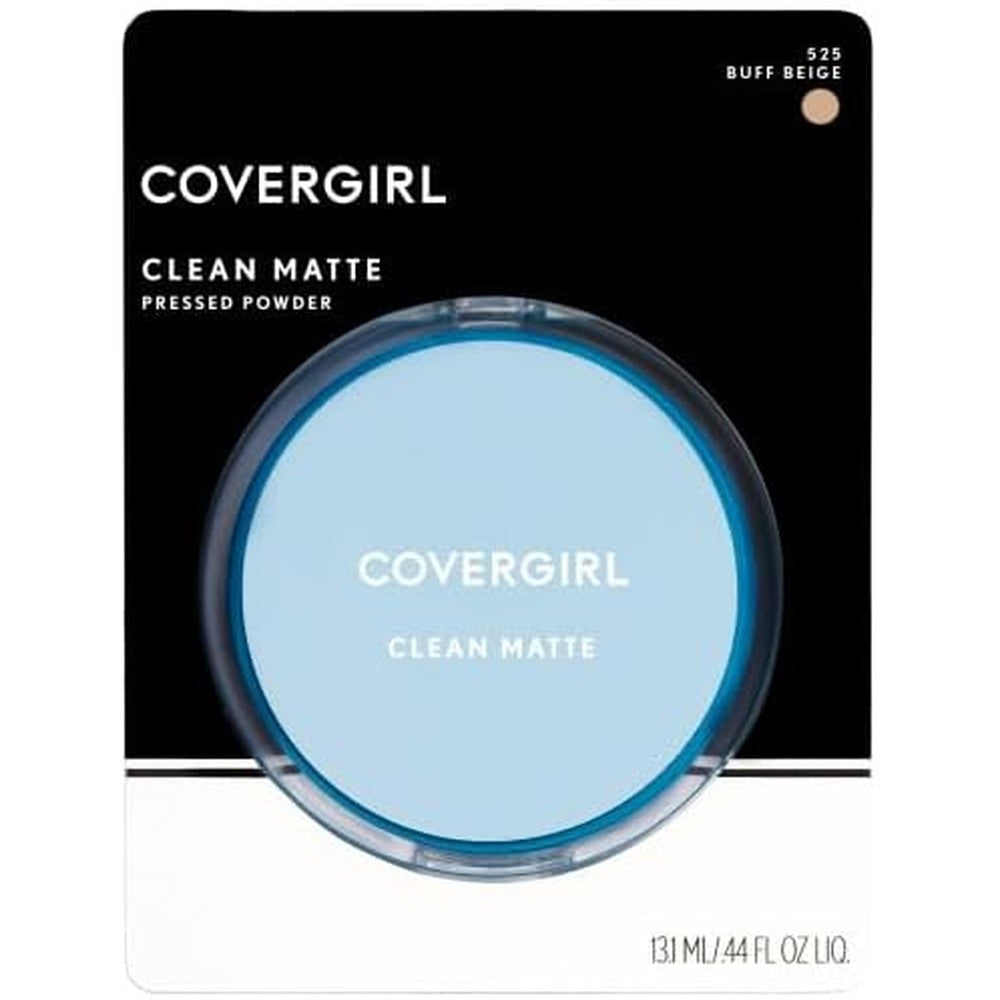 Covergirl Clean Matte Pressed Powder Buff Beige front packaging view