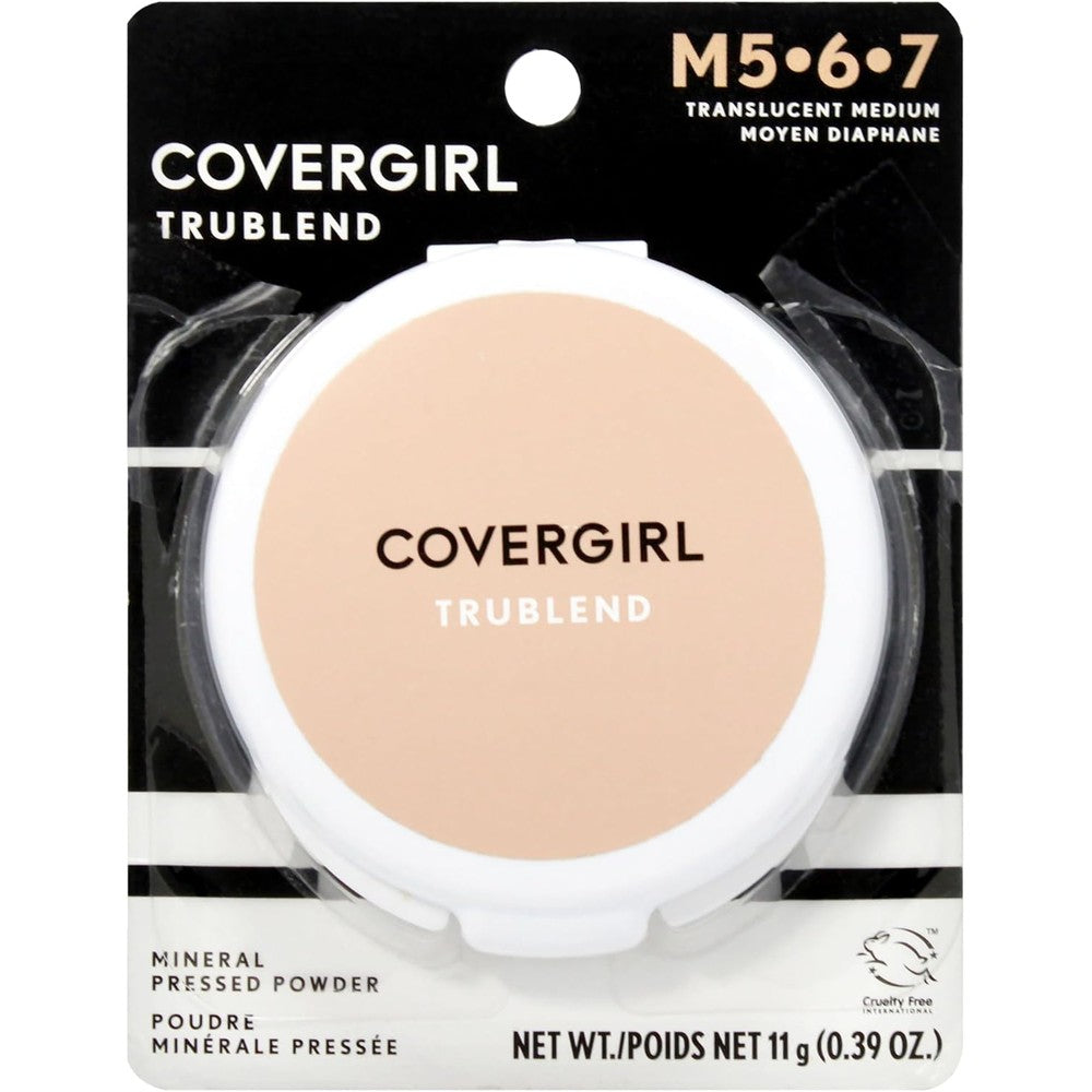 Covergirl Trublend Pressed Powder Translucent Medium front view