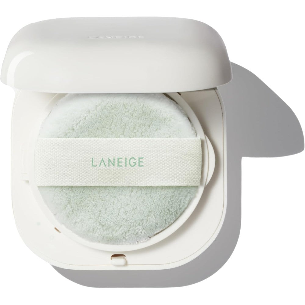 Laneige Neo Essential Blurring Finish Powder front view of white square compact