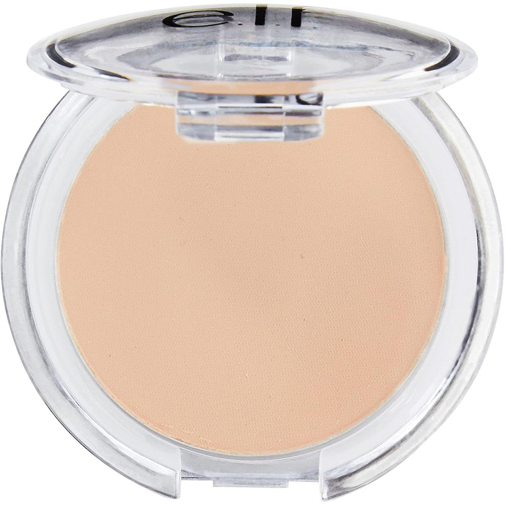 e.l.f. Prime & Stay Finishing Powder sheer matte pressed powder compact