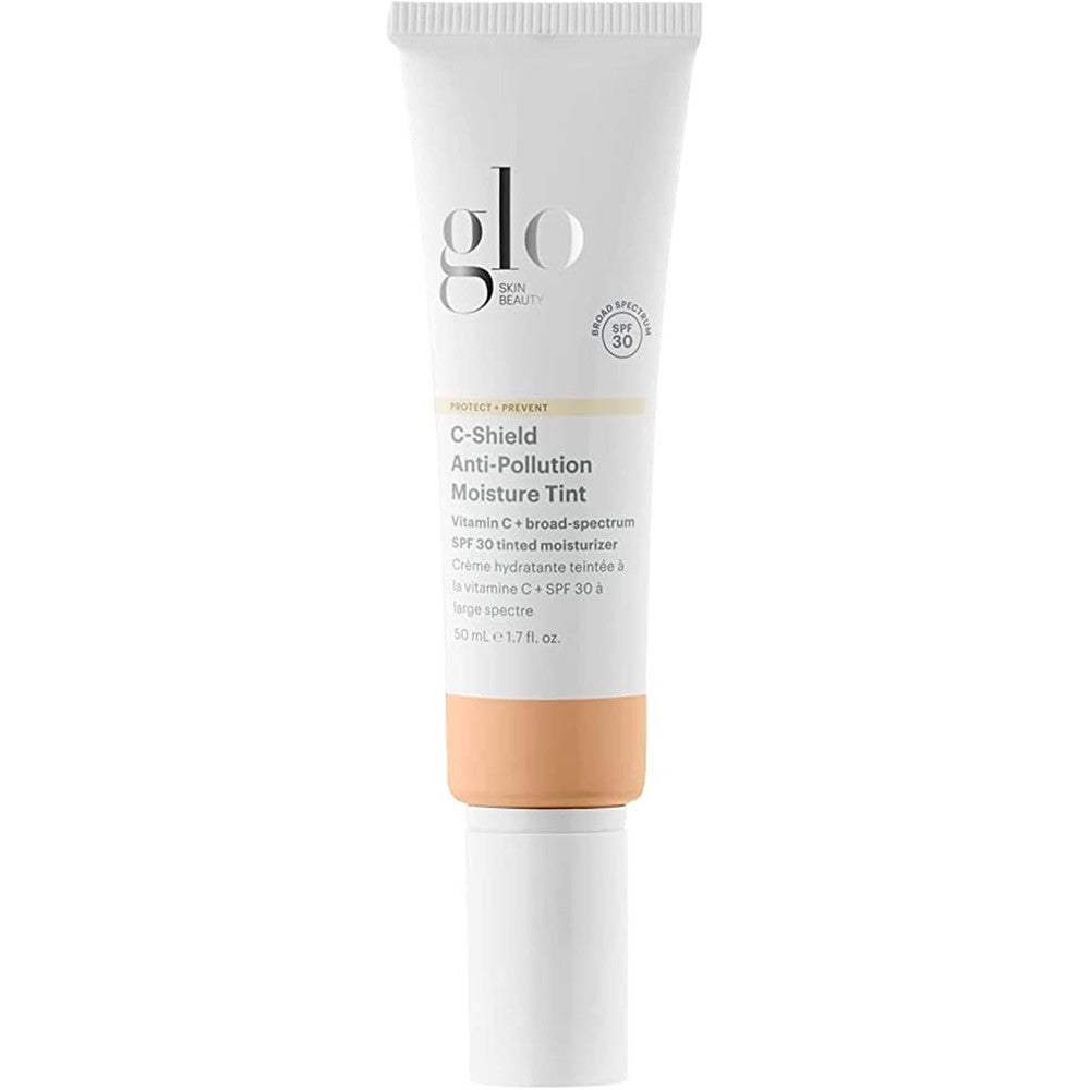 Glo Skin Beauty C-Shield Anti-Pollution Moisture Tint front view of tube packaging for radiant daily skin protection.