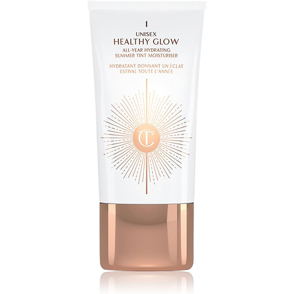 Charlotte Tilbury Unisex Healthy Glow Skin Tint front view bottle on Dropy India store
