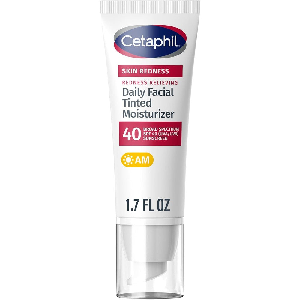 Cetaphil Redness Relieving Daily Facial Moisturizer SPF 40 bottle front view
