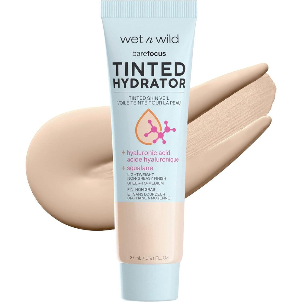 Wet N Wild Bare Focus Tinted Hydrator Light Medium front view bottle on white background