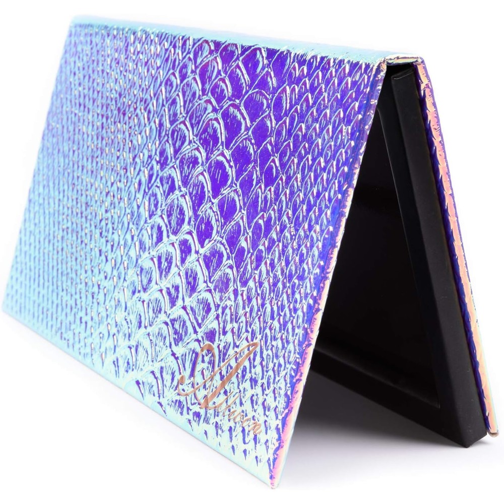 Allwon Mermaid magnetic makeup palette front view with mirror