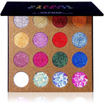 Ucanbe Pro Glitter Eyeshadow Palette 16 Colors front view