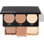 Smashbox Step-By-Step Contour Palette front view showing three shades.