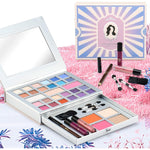 Color Nymph All In One Makeup Kit front view showing the closed multi tiered travel compact case.
