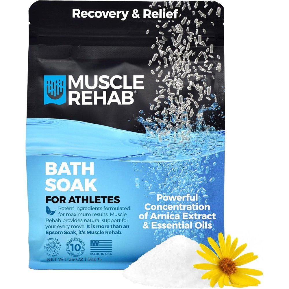 Muscle Rehab Recovery Soak 29 Ounce pouch front view