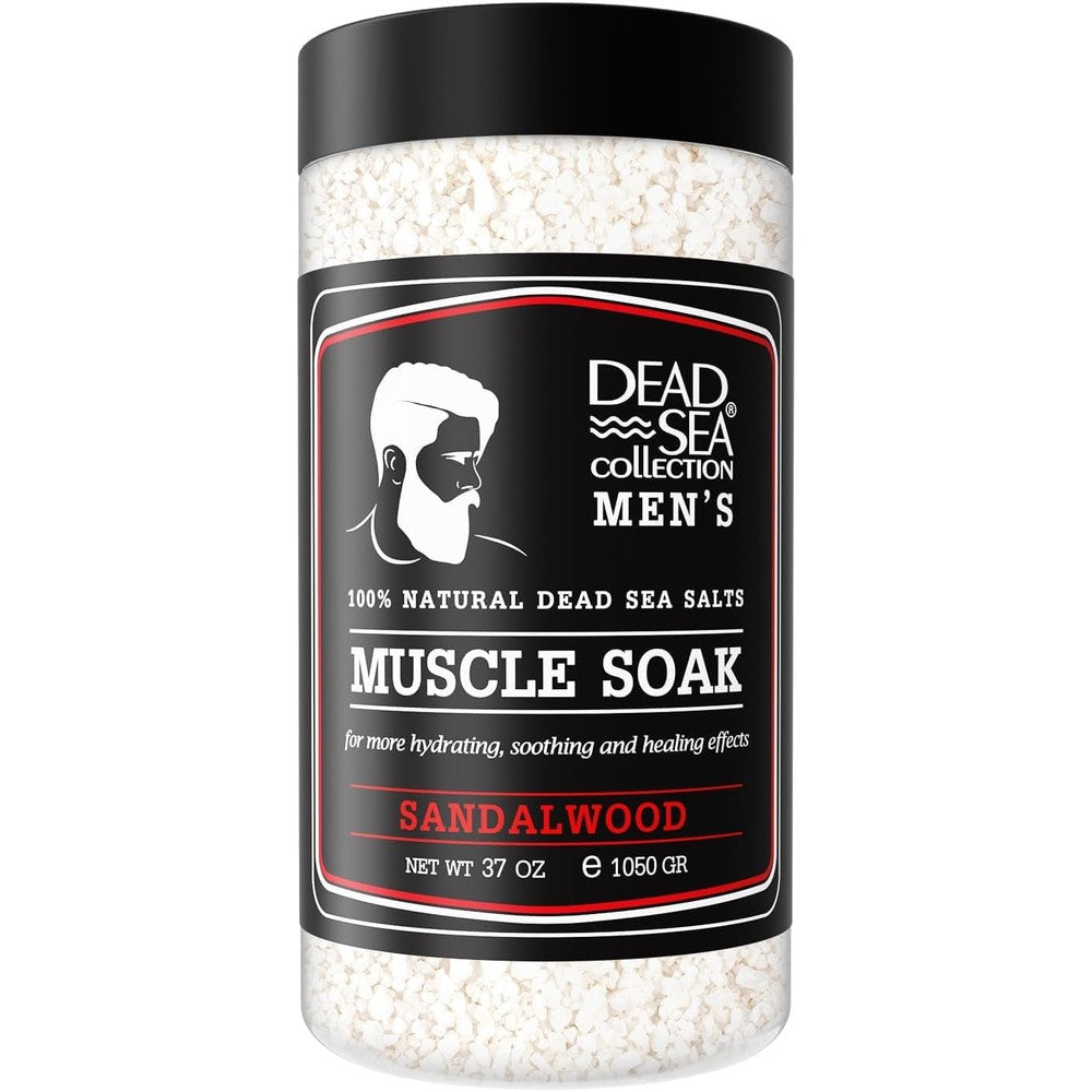 Dead Sea Collection Men's Sandalwood Bath Salts front view packaging