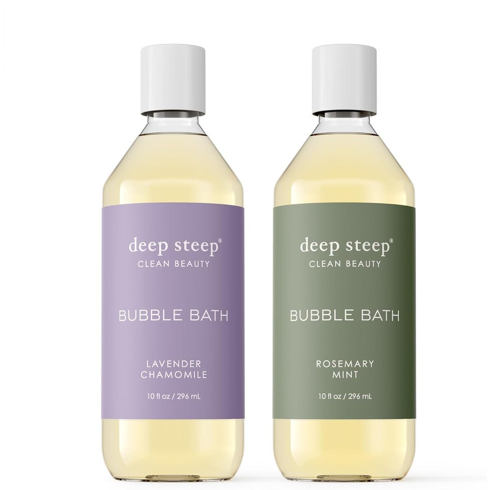 Deep Steep Bubble Bath Lavender Chamomile and Rosemary Mint pack front view