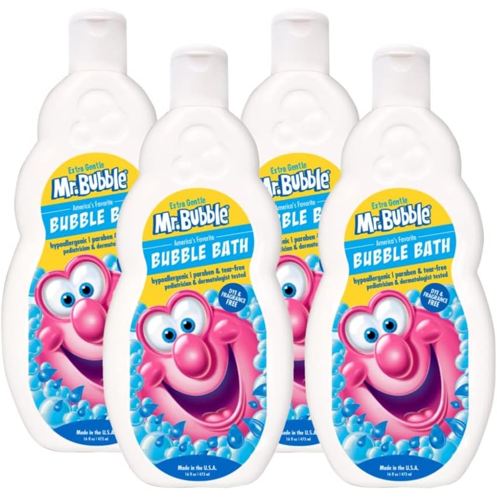 Mr. Bubble Bath Extra Gentle 16 Fluid Ounce bottle front view