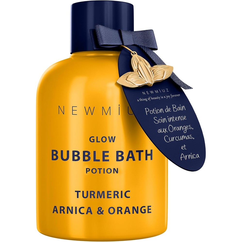 New Miuz Glow Nutritious Bubble Bath front view bottle