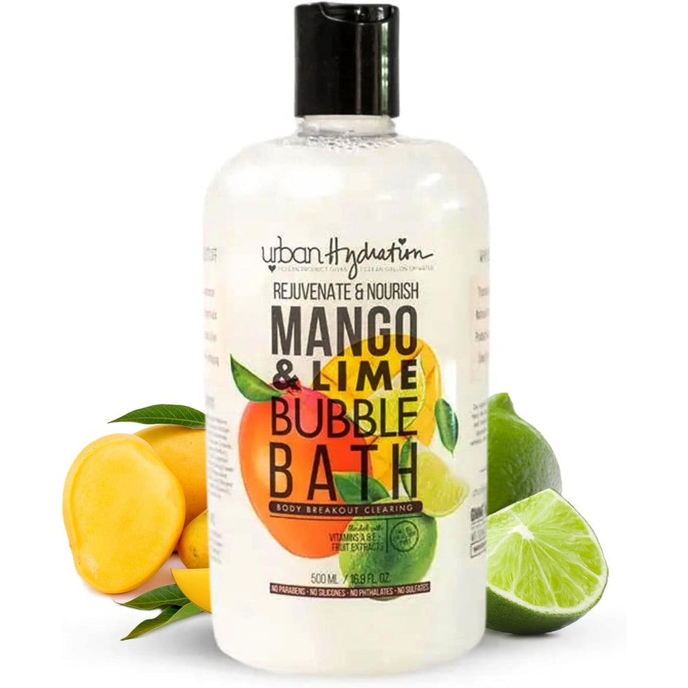 Urban Hydration Mango and Lime Bubble Bath front bottle view