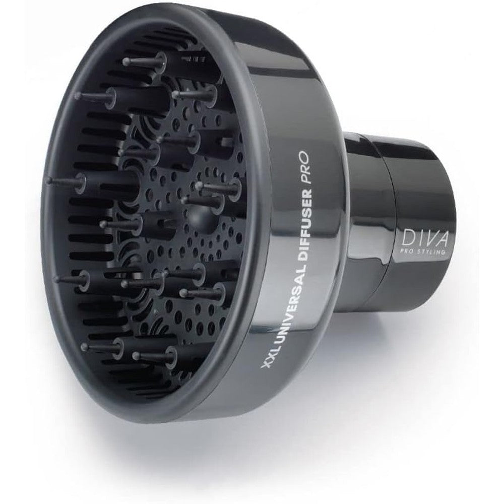 Diva Pro Styling XXL Pro Diffuser front view showing deep bowl and flexible grip