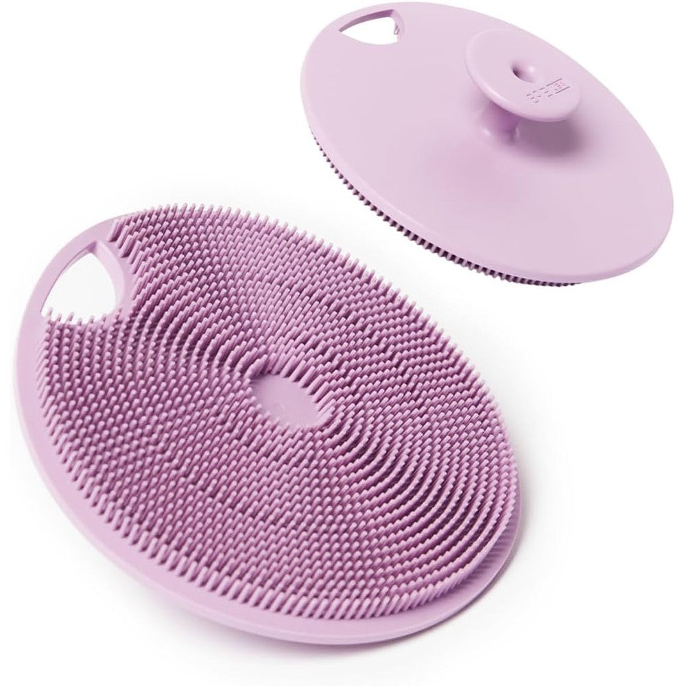 Boie USA Body Scrubber with handle front view for shower