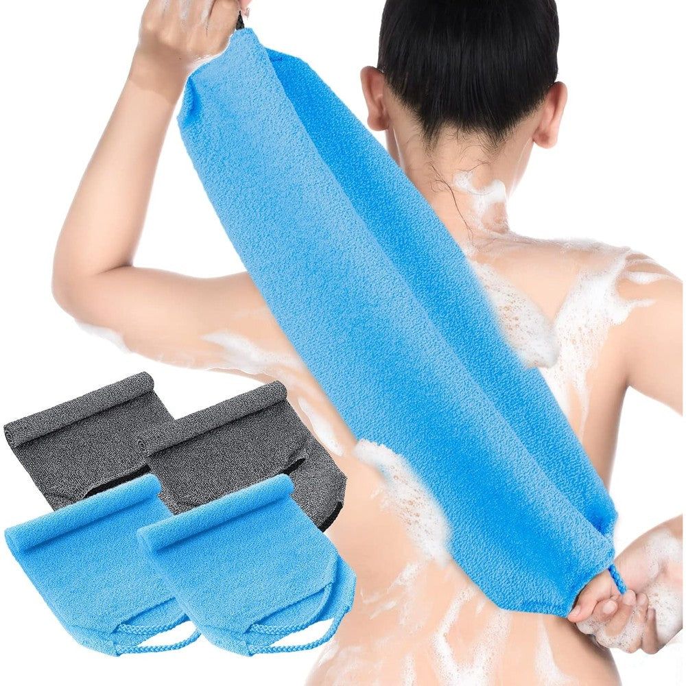 Moukeren exfoliating back scrubber 4 pack front view