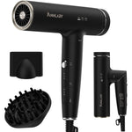 Annlary plasma ionic hair dryer with magnetic diffuser front view