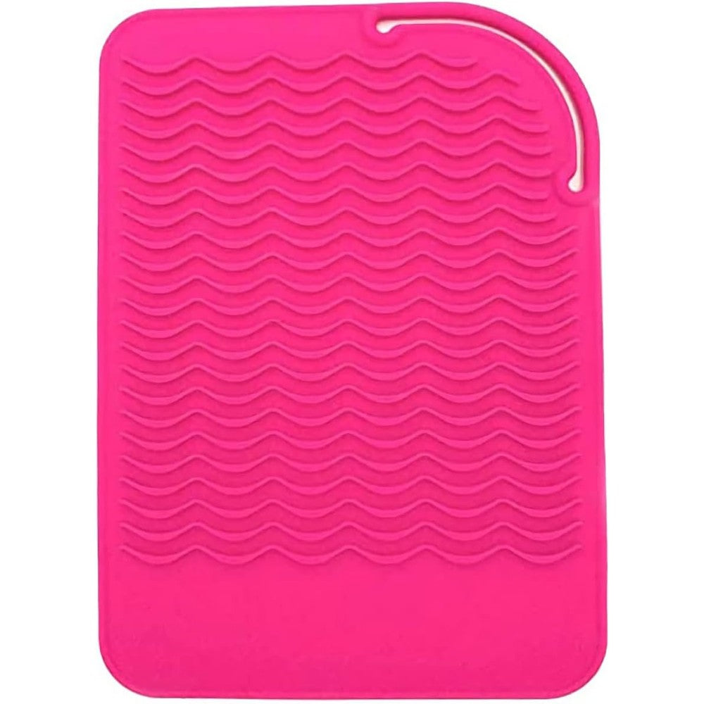 AFT90 heat resistant silicone mat for hair styling tools in pink