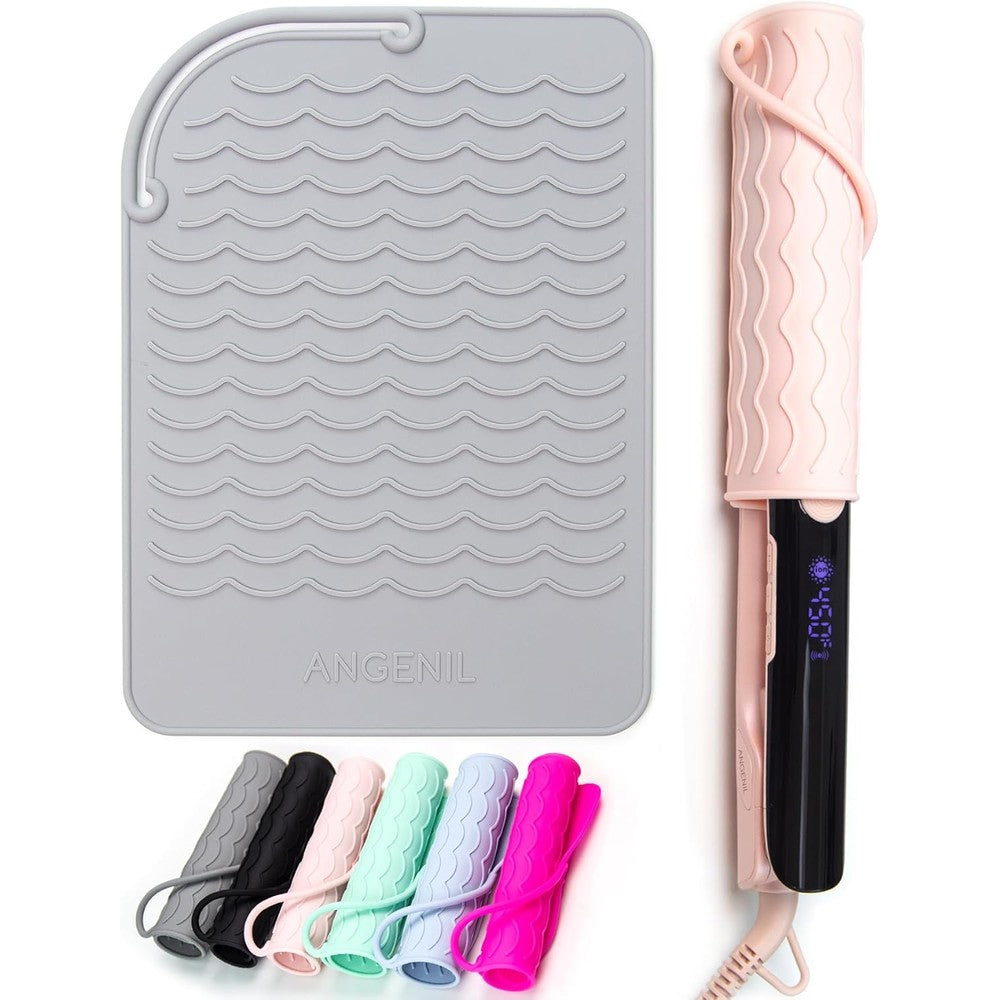 Angenil silicone heat resistant mat for hair tools front view