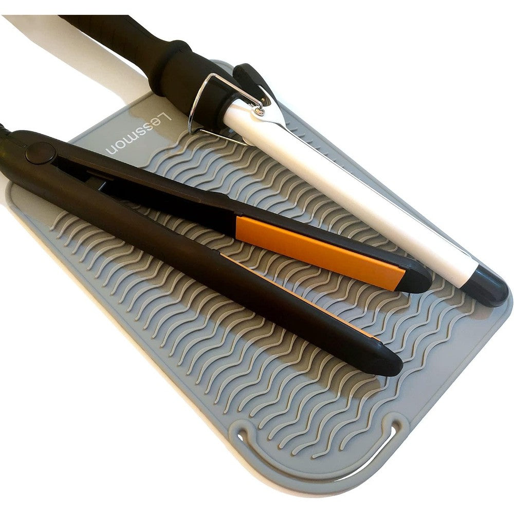 Lessmon Large Heat Resistant Silicone Mat grey front view