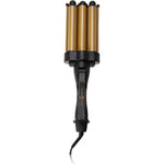 Gold N' Hot GH3011 Jumbo Ceramic Triple Barrel Waver front view professional hair styling tool