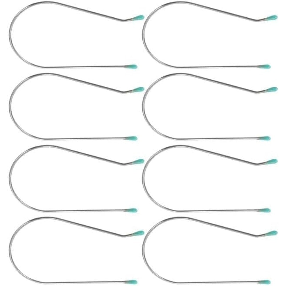 Junfamilee silver hot roller clips replacement kit front view pack of eight