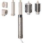 KAUGIC 6 in 1 hot air hair styler dryer champagne gold front view