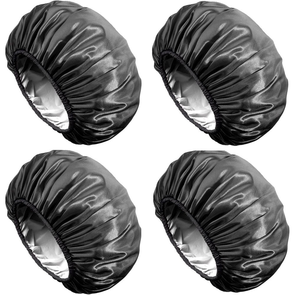 Aquior Extra Large Shower Cap 4 Pack front view