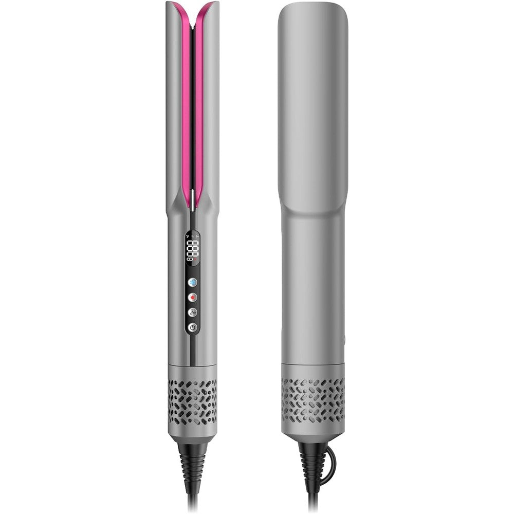 Slopehill 2-in-1 hair straightener and blow dryer professional styling tool front view