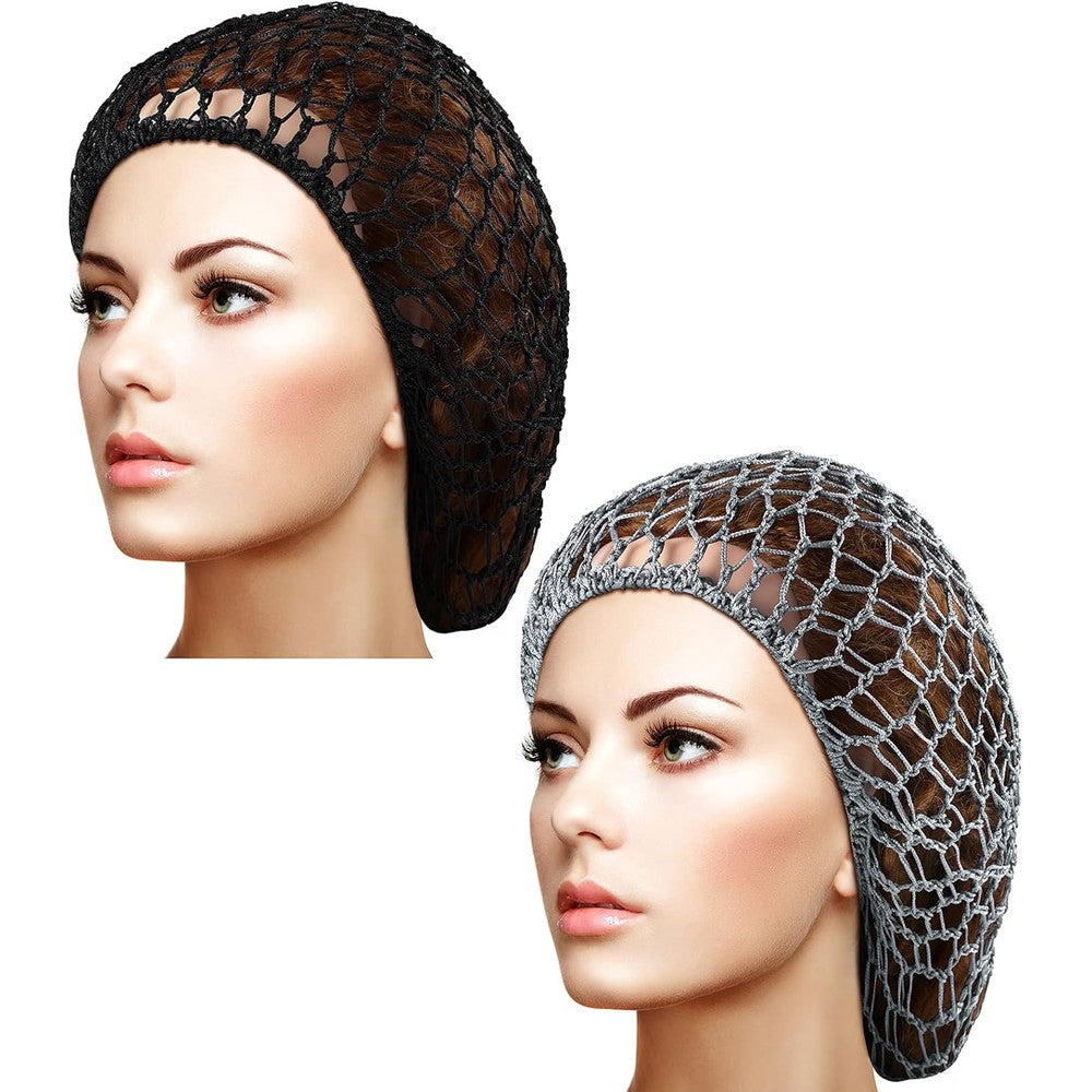 Waydress 2 pieces mesh hair net snood set front view