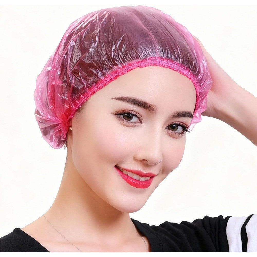 Missjojiay disposable shower caps front view packaging
