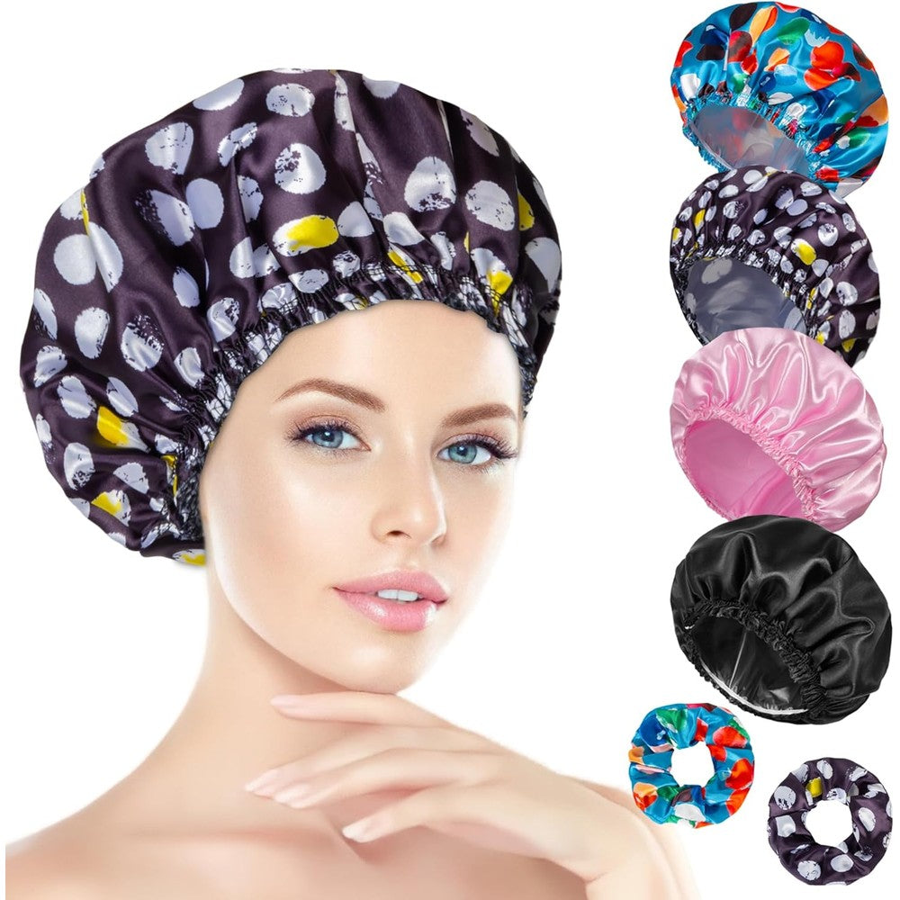 Happtiger shower cap set of 4 front view