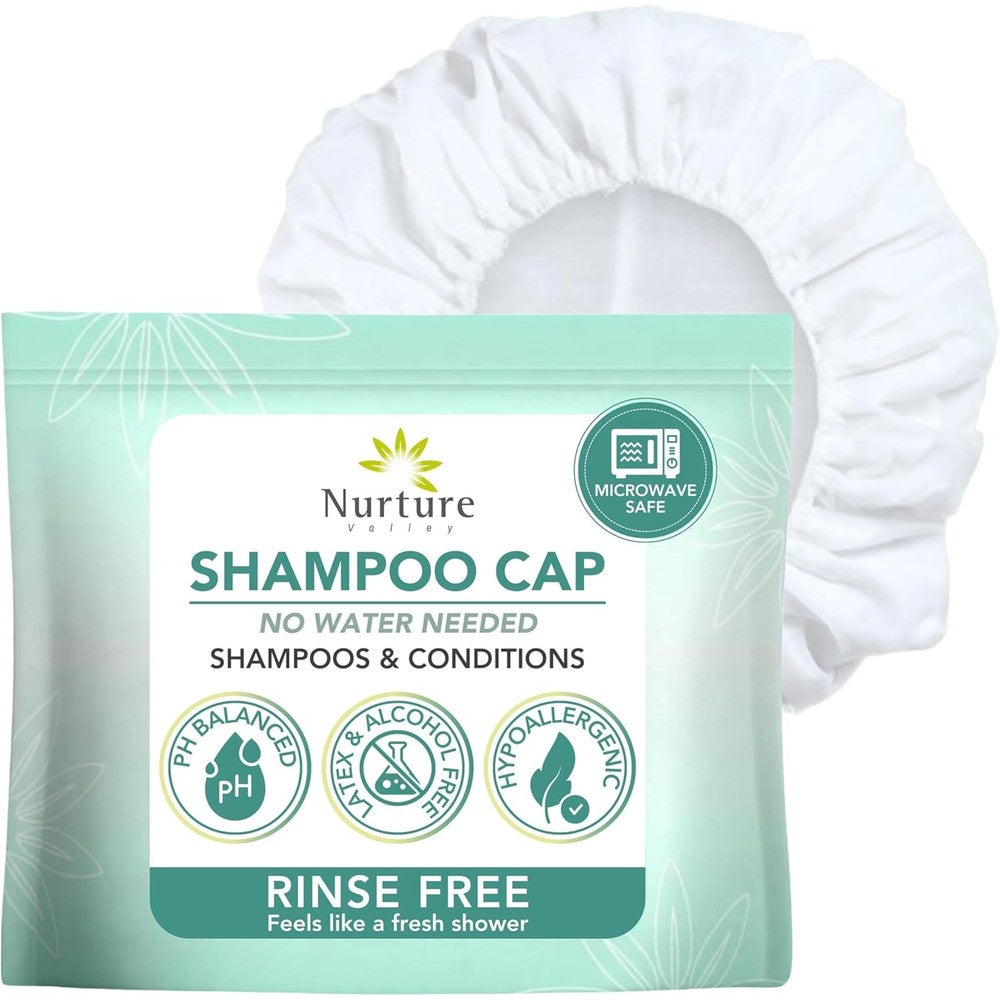 Nurture Valley No Water Rinse Free Shampoo Cap front view packaging