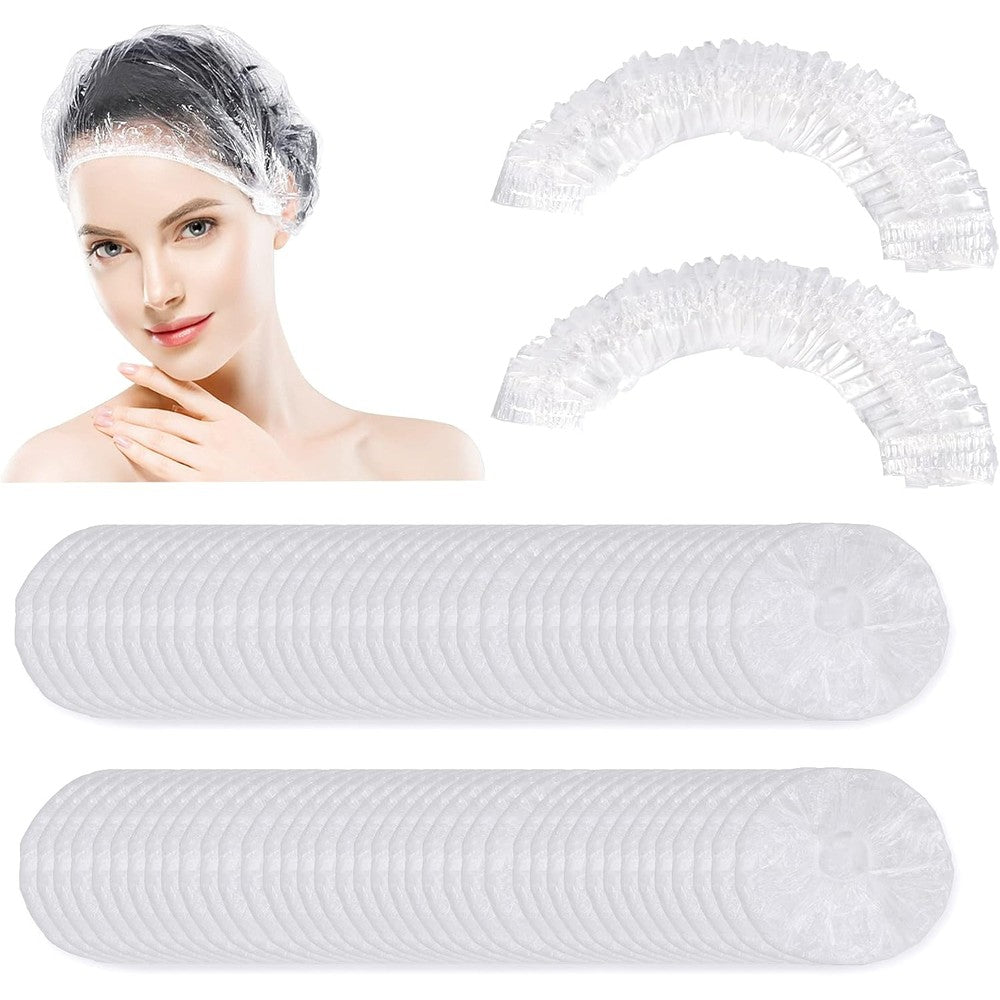 Ceizioes 150 pieces disposable shower caps front product view