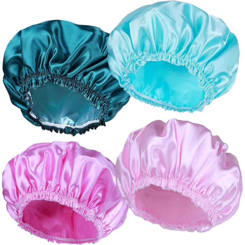 Chfong shower caps for women front view