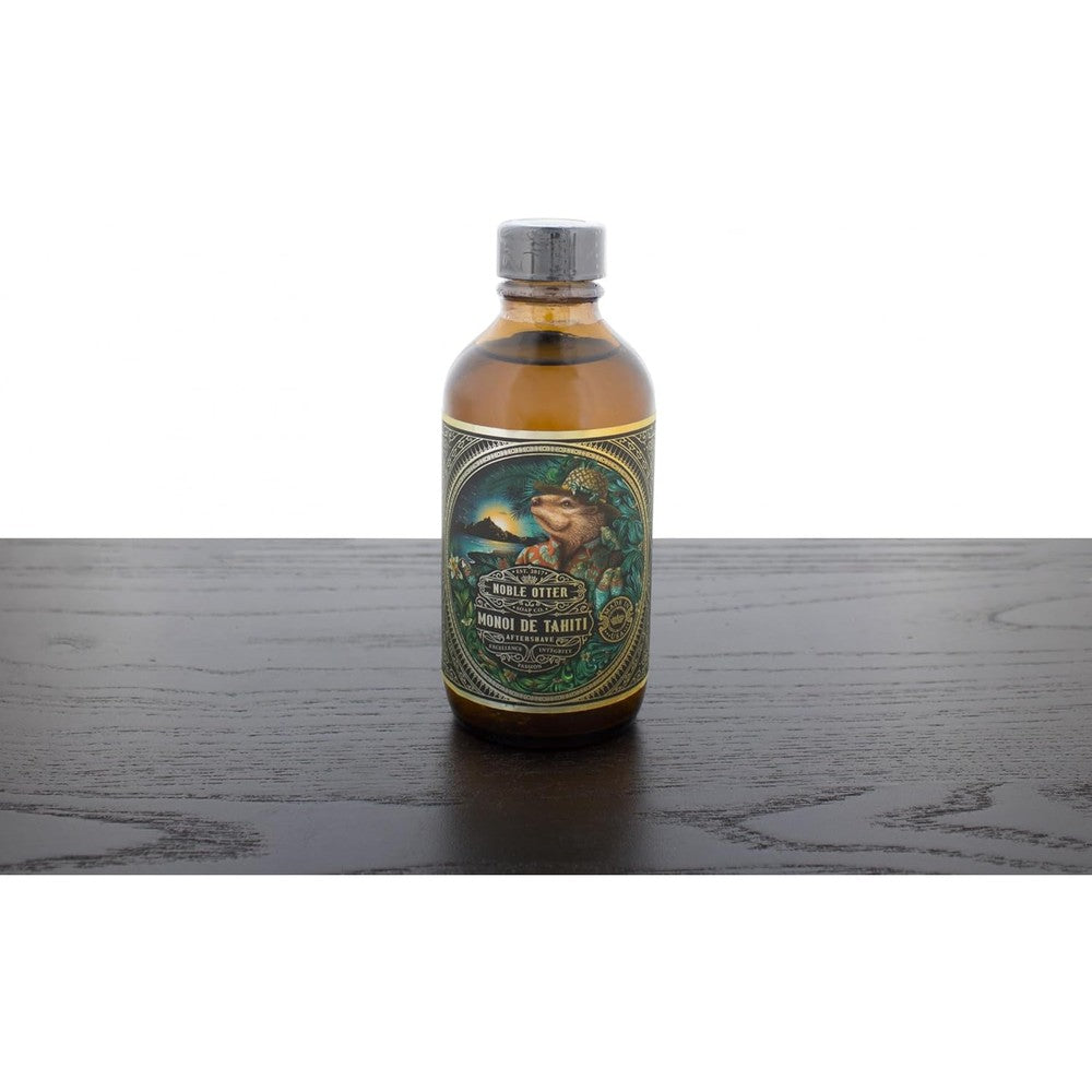 Noble Otter Tahitian Monoi After Shave Splash 118ml bottle front view premium imported wet shaving product