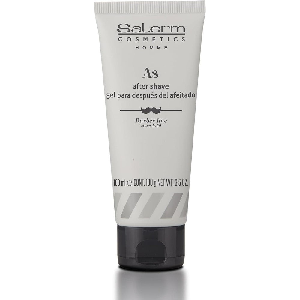Salerm Homme Barber Line After Shave Gel 100ml front view bottle