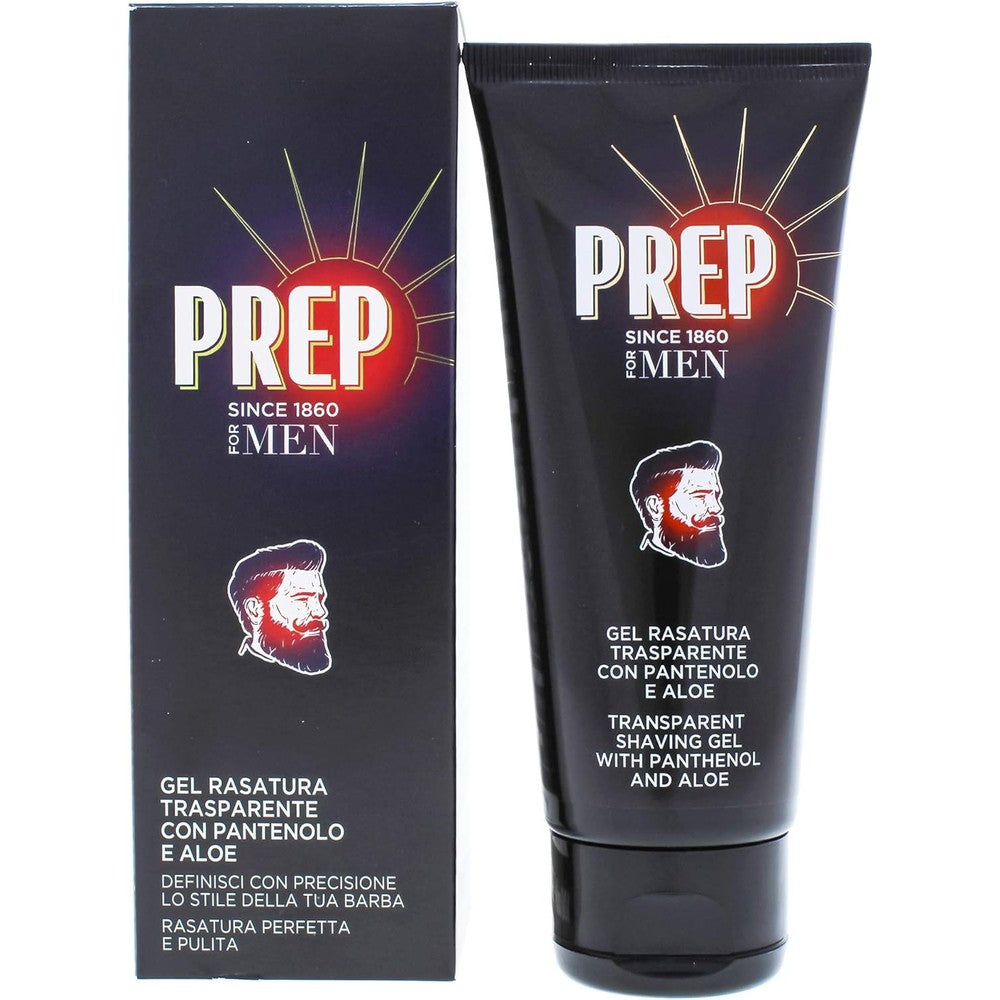 Prep Transparent Shaving Gel with Panthenol and Aloe 100ml front view