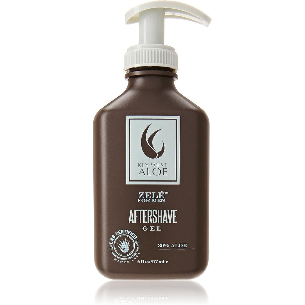 Key West Aloe Zelé Aftershave Gel front view bottle