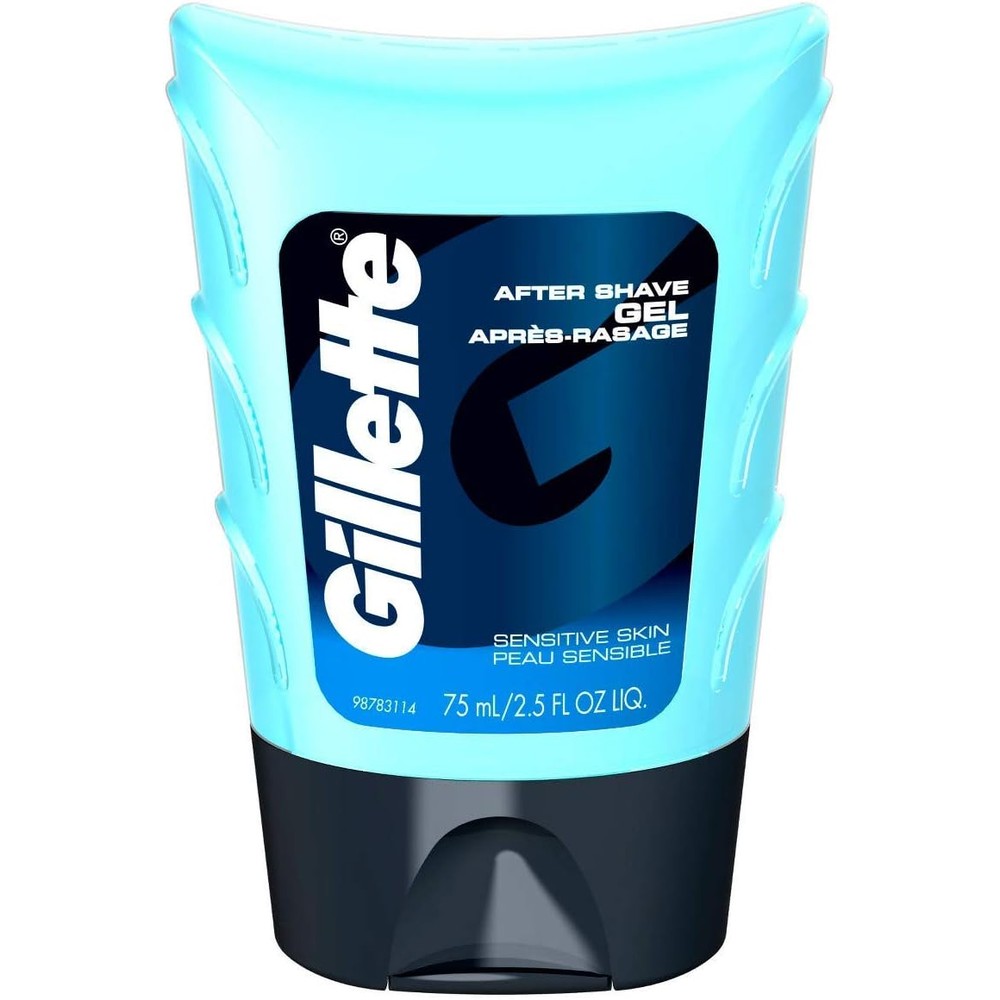 Gillette After Shave Gel Sensitive Skin 4 Pack front view