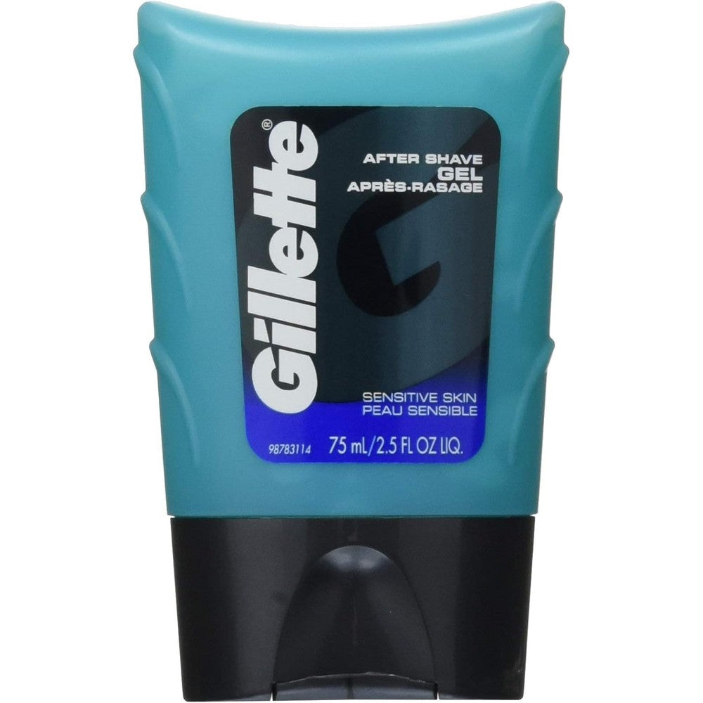 Gillette After Shave Gel Sensitive Skin front view 75 ml tube