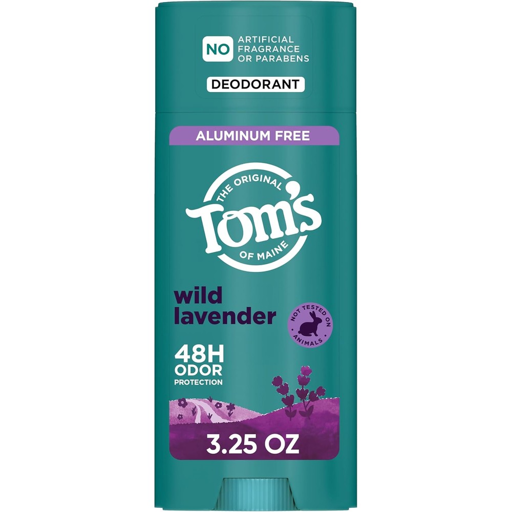 Tom's of Maine Wild Lavender Natural Deodorant stick front view