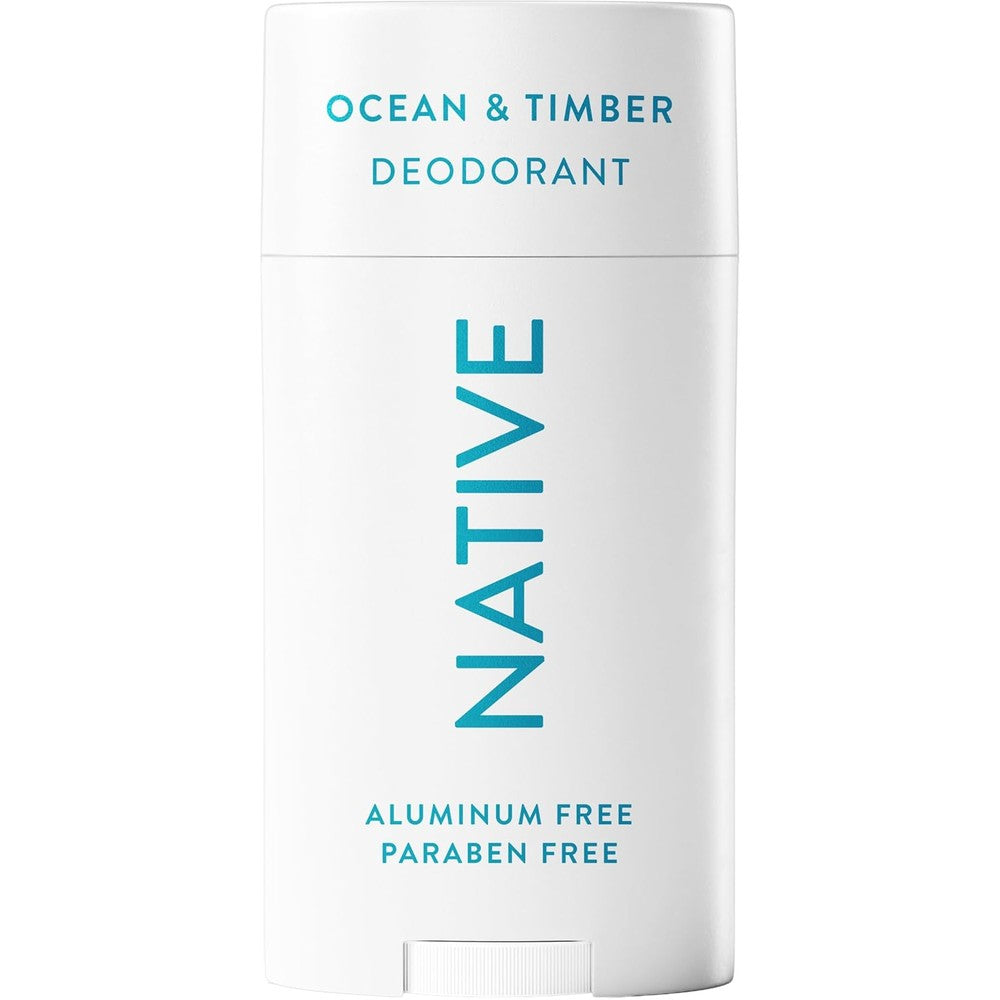Native Ocean and Timber deodorant front view stick