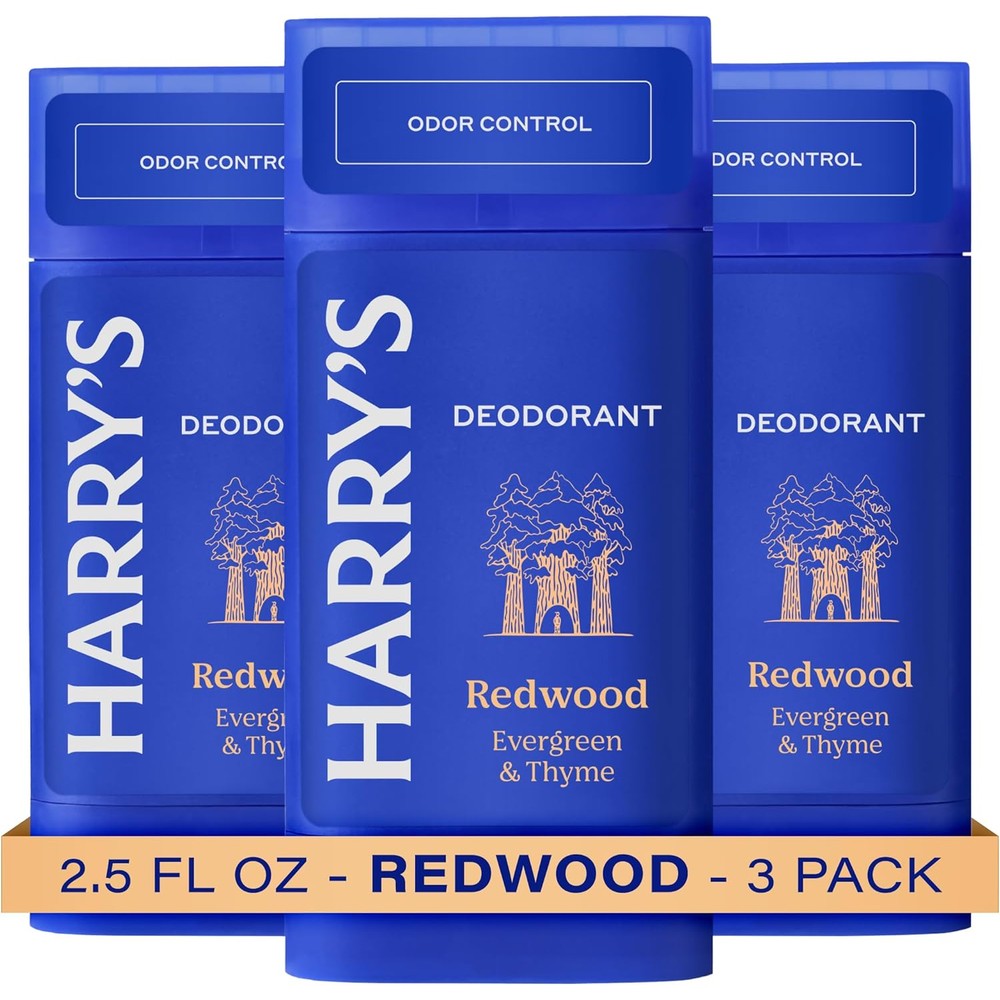 Harry's Aluminum Free Deodorant for Men 3-pack front view